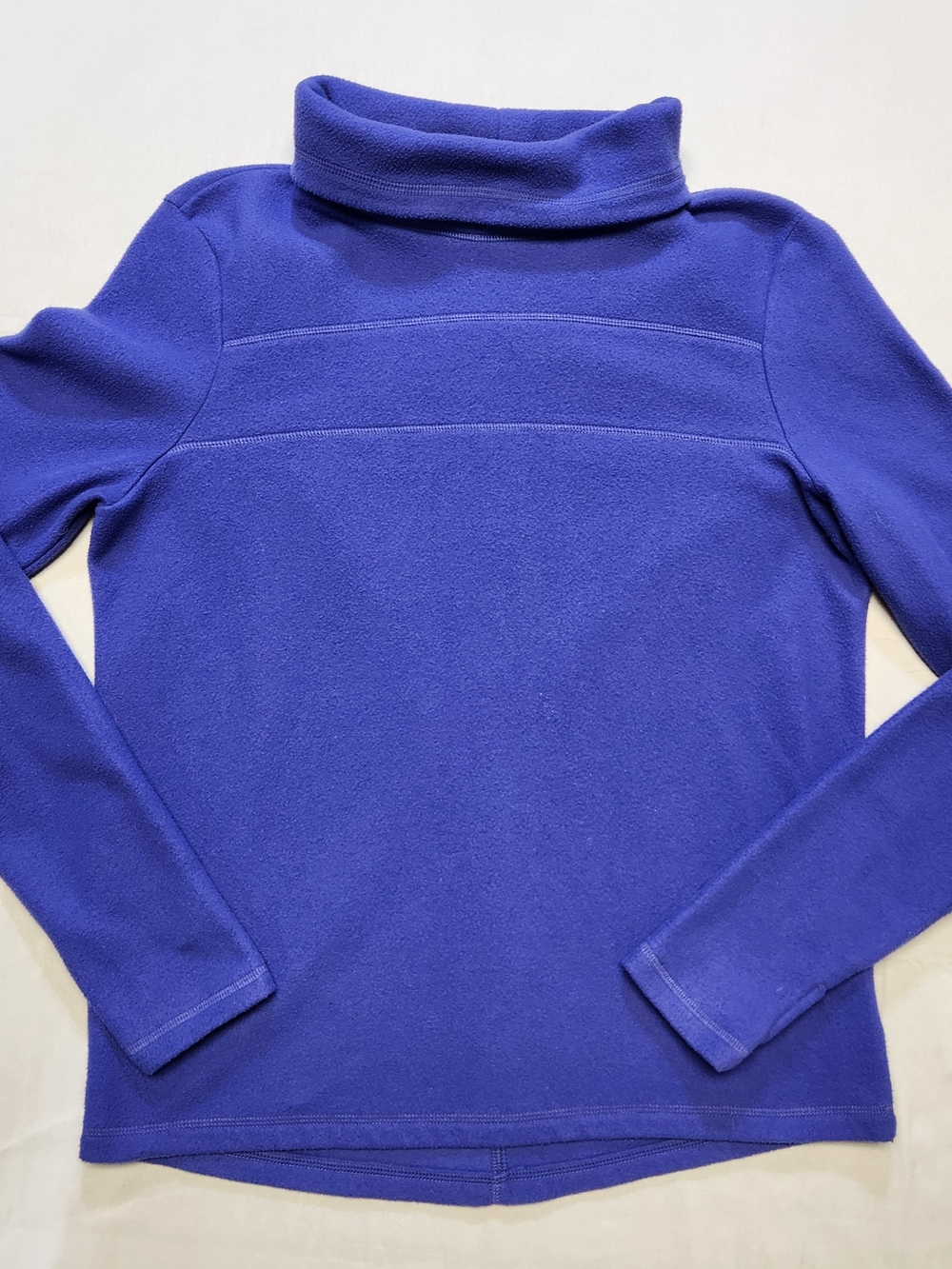 Victorias Secret VSX Sport Fleece Small Pullover Royal Blue Cowl Neck Thumbhole
